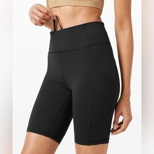 🍋Women’s Lululemon Invigorate High Rise Short 8" Size 14 Black W7BGZS 🍋